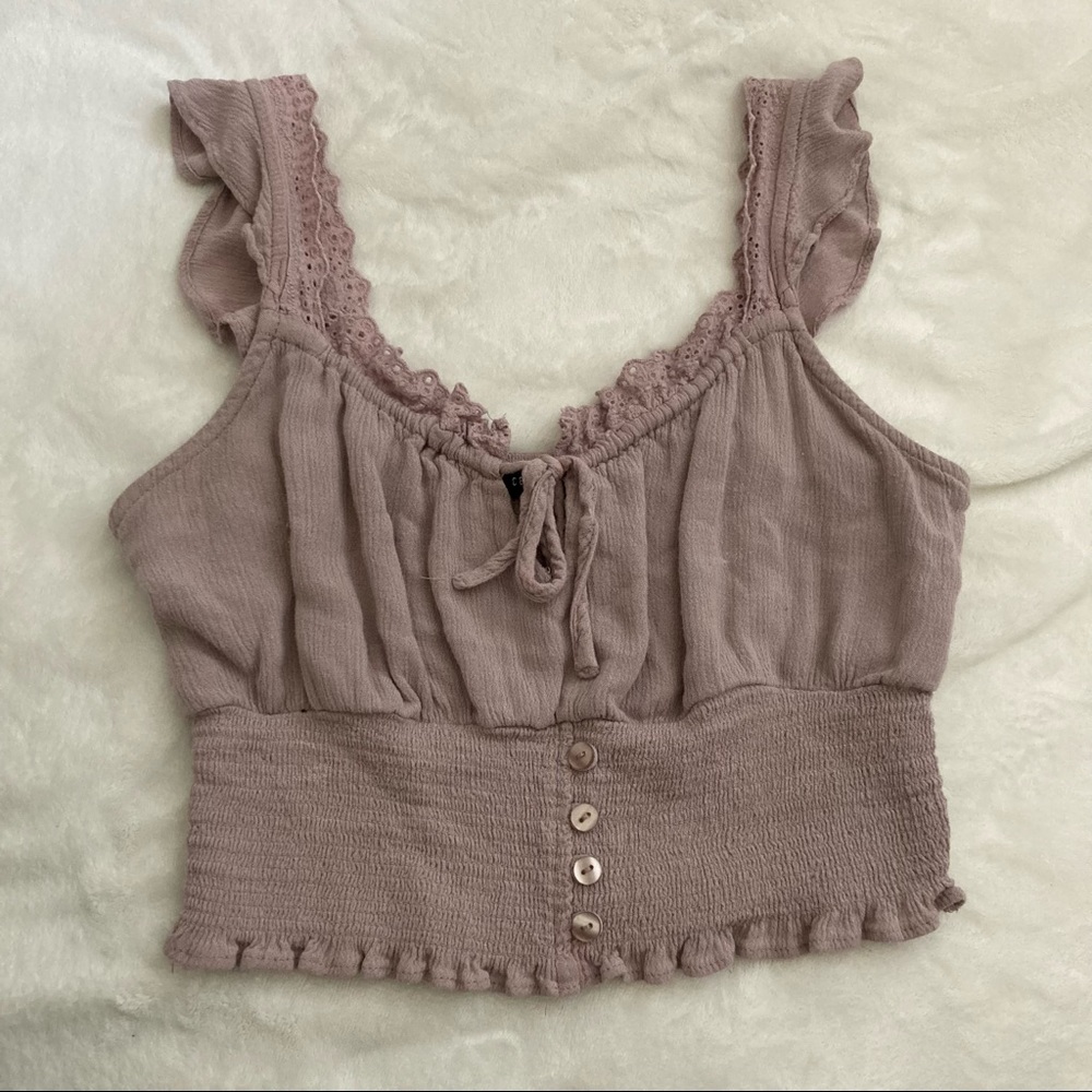 Lavender Cropped Tank